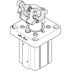 Стопорный пневмоцилиндр Festo DFST-63-30-L-Y4-A