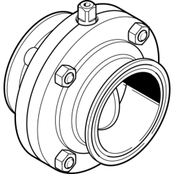 Поворотный затвор пищевой Festo VZFB-A-21/2&amp;amp;rdquo;-CC-V4V4V