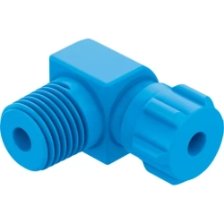 Штуцер ниппельный угловой с накидной гайкой Festo GCK-1/8-PK-4-KU